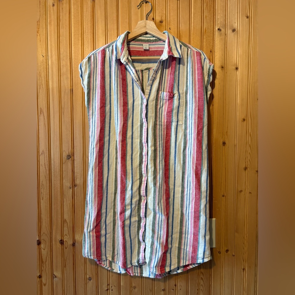 Old Navy Women’s Striped Linen Tunic Dress